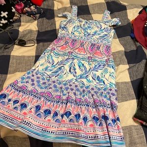 NWT Lilly Pulitzer Iva Midi Dress - resort white - size 6
